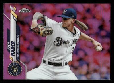 Topps Chrome Josh Hader Pink Refractor Milwaukee Brewers Ebay