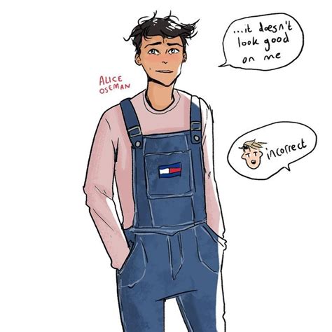 A Drawing Of A Man With Overalls And A Thought Bubble