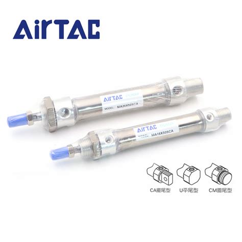 MA16 20 25 32x25x50x75x100x150x200x250 S CA Airtact Mini Air Cylinder