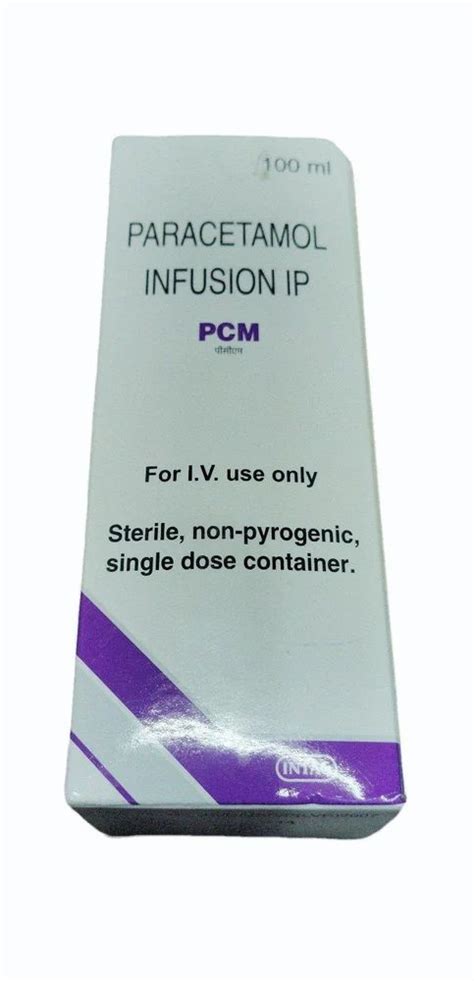 Ml Paracetamol Infusion Ip At Rs Box Pharmaceutical Injection