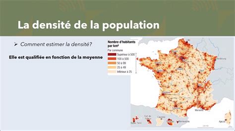 Notions De Superficie Densit R Partition De Population En G Ographie