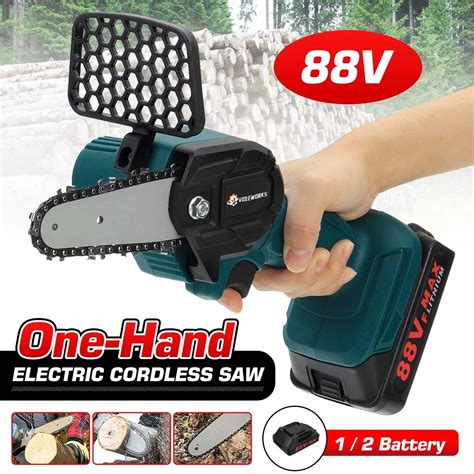 Violeworks 88vf Electric Saw Cordless 4inch One Hand Chain Saws Woodwo Madethebest