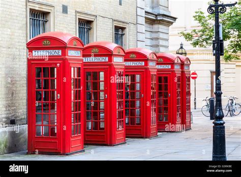 The Iconic Red Telephone Booths On Broad Court Covent Garden London