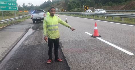 Pekerja Baiki Jalan Lebuh Raya Parah Dilanggar Lori Pemandu Larikan