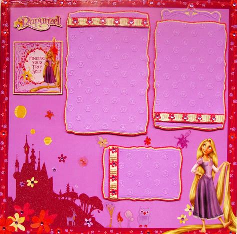 Disney Rapunzel Premade Scrapbook Page One 12x12 Page Tangled Premade