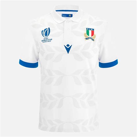 Rugby World Cup Italia Rugby Adults Away Cotton Replica Shirt