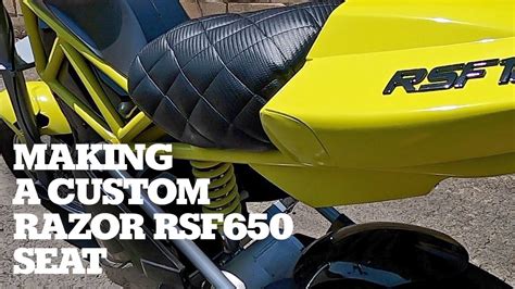 Custom Razor RSF650 Seat Upgrade YouTube