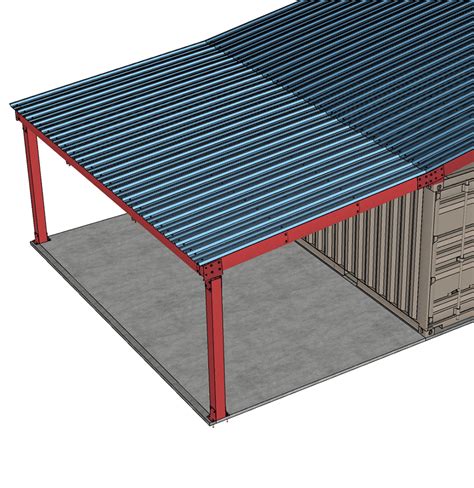 Installing Metal Roof Live Edge Siding Shipping Container Off