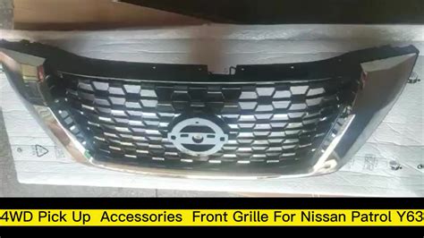 4wd Accessories Chrome Front Grill Grille Guard For Nissan Patrol Y62