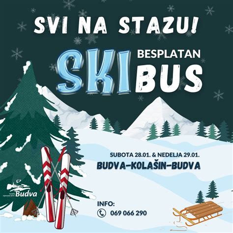 Ski busom ovog vikenda od Budve do Kolašina roditelji me