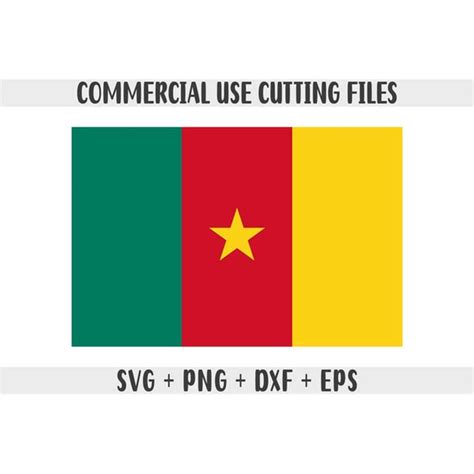 Cameroon flag SVG Original colors, Cameroon Flag Png, Commer - Inspire ...