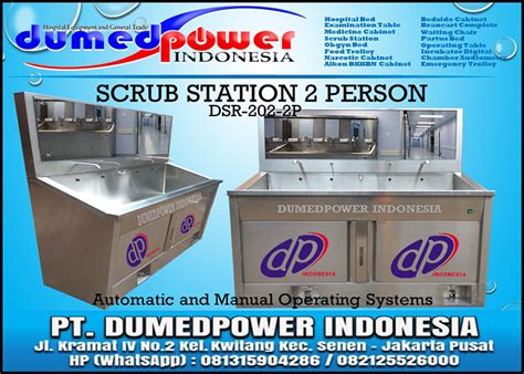 Scrub Station Scrup Up Sink Person Automatic Manual Terbaru