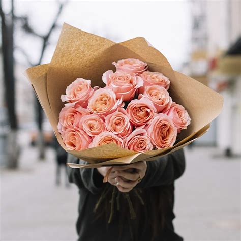 Perfect Peach Bouquet Flowers | Buy Peach Roses | BTF