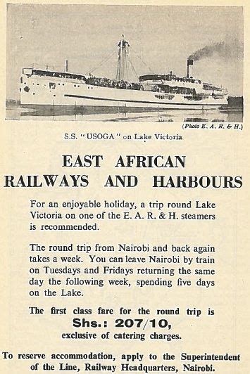 East African Railways And Harbours Ad Africa Travel Kenya