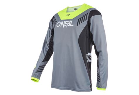 Maillot Manches Longues O Neal ELEMENT FR HYBRID V 22 Gris Jaune