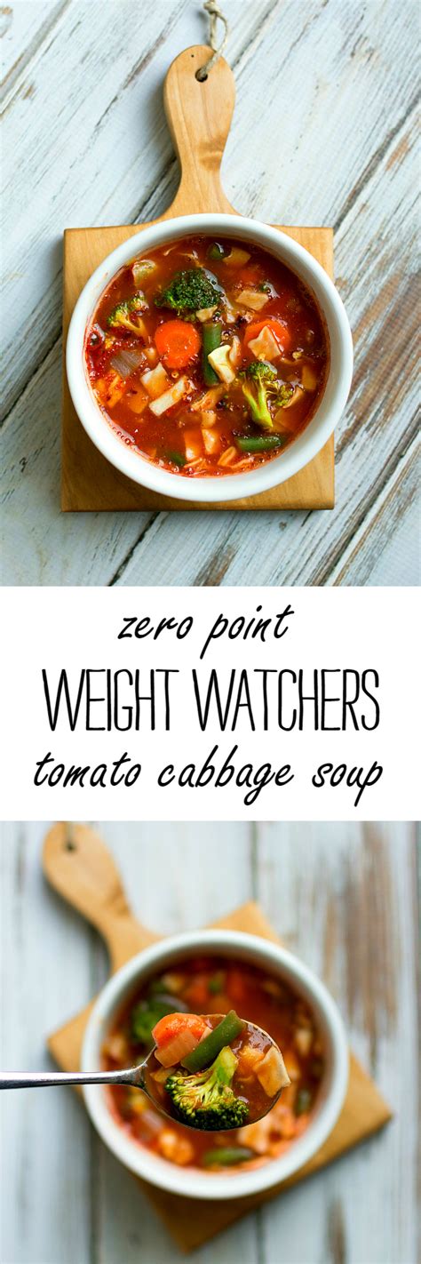 Zero Point Weight Watchers Soup Recipe Tomato Cabbage Vegetable It