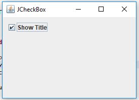 Java Swing Check Box Example