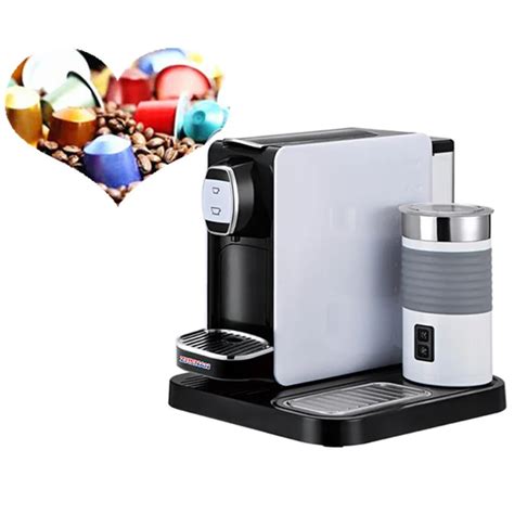 19 bar automatic espresso coffee maker capsule coffee machine with milk ...