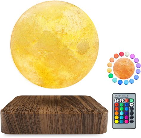 Flagest Floating Moon Lamp 16 Colors Adjustable Brightness Levitating