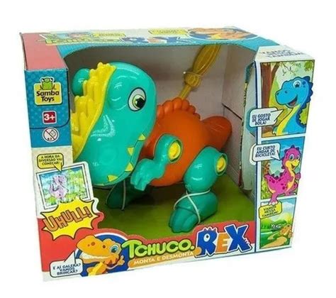 Boneco Dinossauro Rex Monta E Desmonta Tchuco Novo Parcelamento Sem Juros