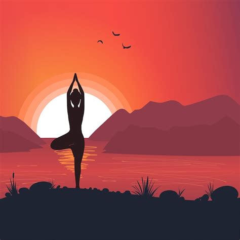 Yoga M Ditation Sports Gymnastique Fitness Relaxation Illustration