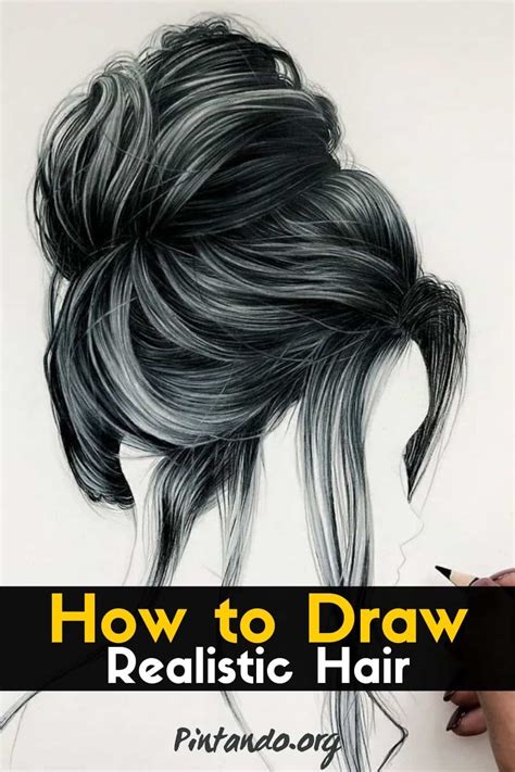 How to Draw Realistic Hair! - Pintando.org