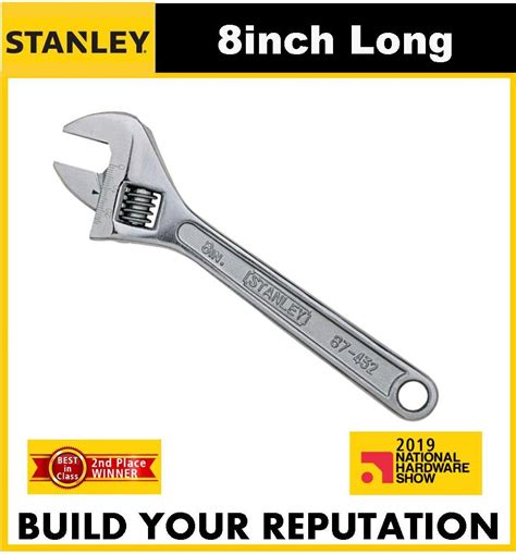 Stanley Adjustable Wrench 8 Inch Long 87 432 ORIGINAL Combination