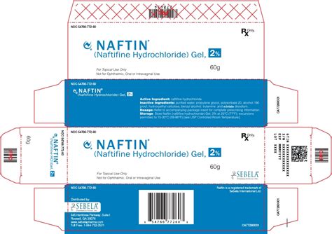 Naftin Naftifine Hydrochloride Gel