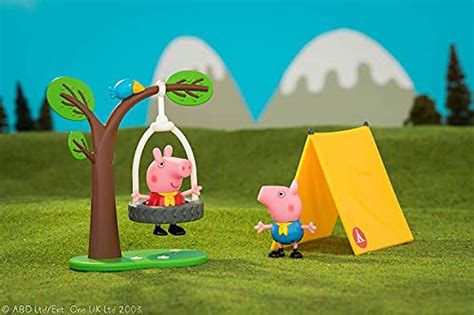 Peppa Pig Camping Trip Playset 4 Pieces Includes Peppa And George