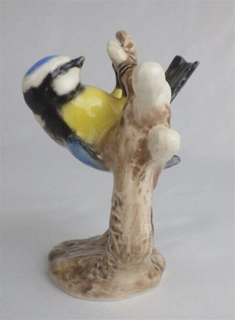 Vintage S Goebel Blue Titmouse Bird Figurine West Germany Ebay