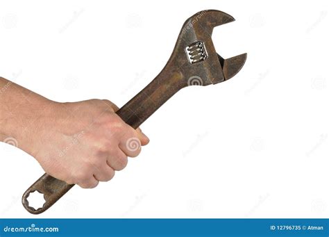 Hand With Wrench Stock Image Image Of Tools Equipment