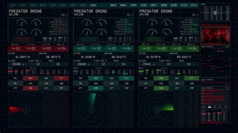 FUI Foxtrot Drone UI Behance