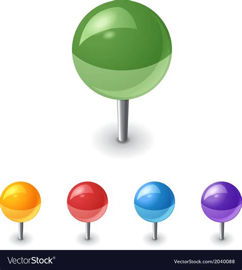 Pins Royalty Free Vector Image - VectorStock