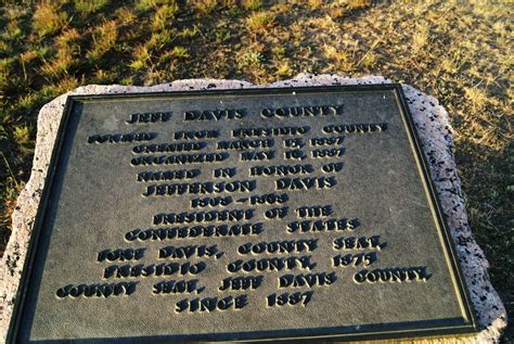 Jeff Davis County - TEXAS HISTORICAL MARKERS