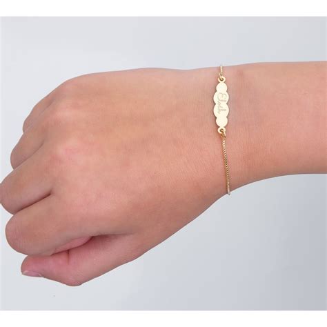 Pulseira Infantil Nome Gravado Nuvem Dourada Hess J Ias