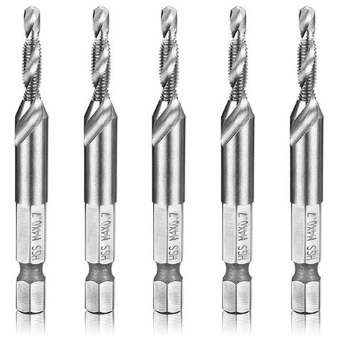 Hymnorq Metric HSS 4341 M4 X 0 7 Combination Drill And Tap Bit Set Of