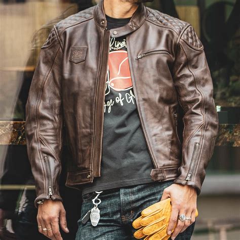 Brown Leather Motorcycle Jacket