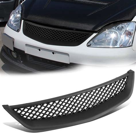 Buy Autojoy Club Mesh Hood Front Bumper Grille Guard Compatible With 2001 2003 Honda Civic 7th