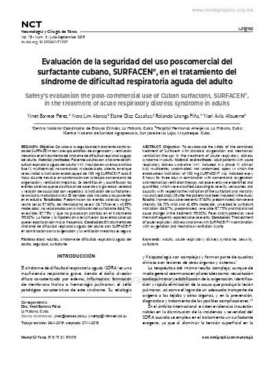 Evaluacin De La Seguridad Del Uso Poscomercial Del Surfactante Cubano