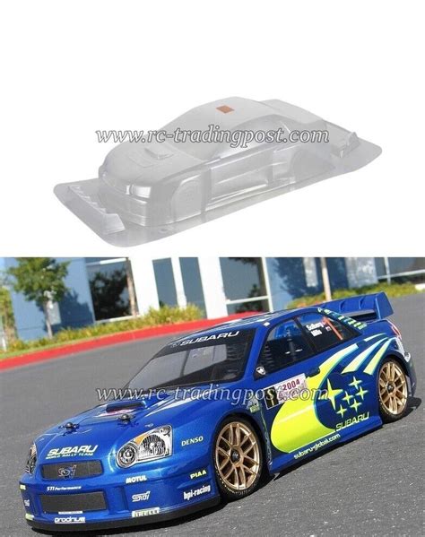 Clear RC Body SUBARU IMPREZA WRC 2004 1 10 OnRoad Car HPI 4Tec2 0 V100