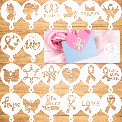 Breast Cancer Ribbon Stencil Template