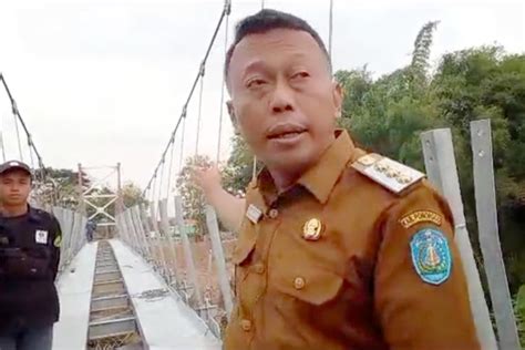 Bupati Ponorogo Tinjau Jembatan Gantung Shiratal Mustaqim TIMES Indonesia