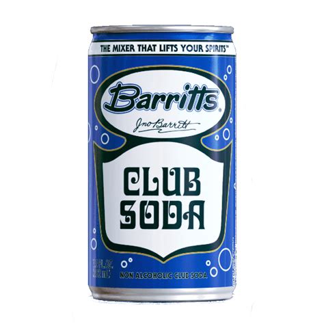 Barritts Club Soda Cans 75oz Southern States Beverages Llc