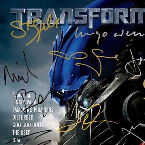 Transformers Soundtrack LP Cover Limited Signature Edition Studio Lice ...