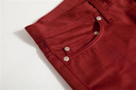 Naked Famous X Blue Owl Collaboration Red Selvedge Chino