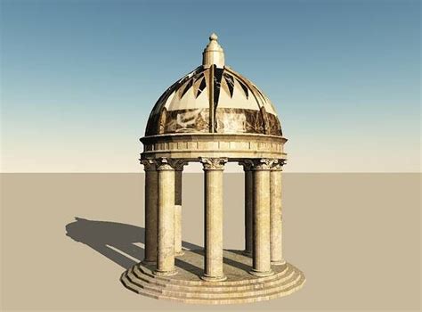 3D model Roman Dome Garden Folly | CGTrader