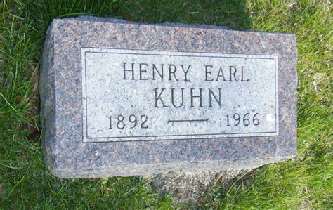 Henry Earl Kuhn 1892 1966 Find A Grave Memorial