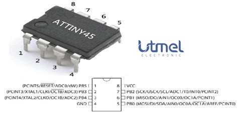 Attiny Microcontroller Pinout Features Specs Datasheet Attiny