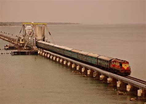 Dredger runs aground near Rameswaram's iconic Pamban Railway Bridge, 12 ...