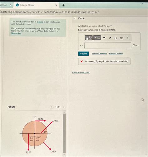 Solved The Cm Diameter Disk In Figure Can Rotate On Chegg